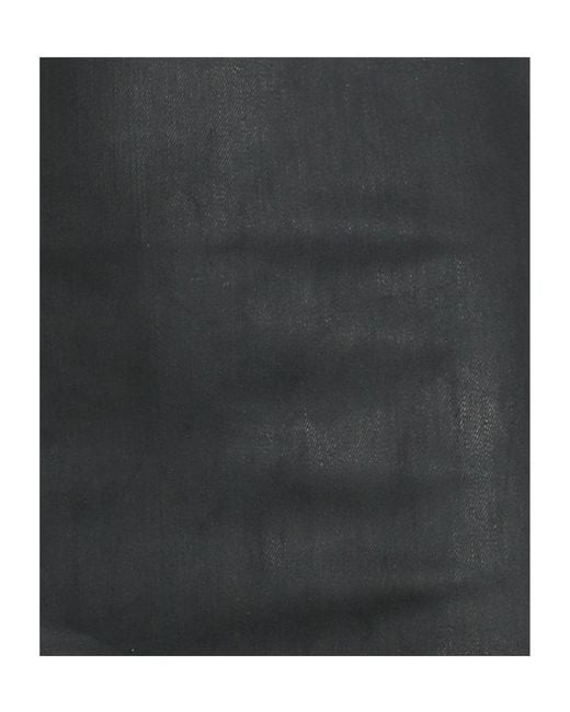 Rick Owens Gray Asymmetrical Denim Skirt