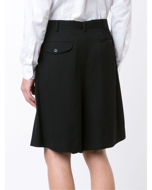 Comme des Garçons Black Comme Des Garçons Homme Plus Wide-Leg Shorts for men