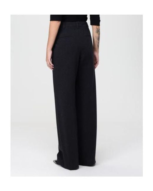 Brunello Cucinelli Black High Waist Tailored Pants