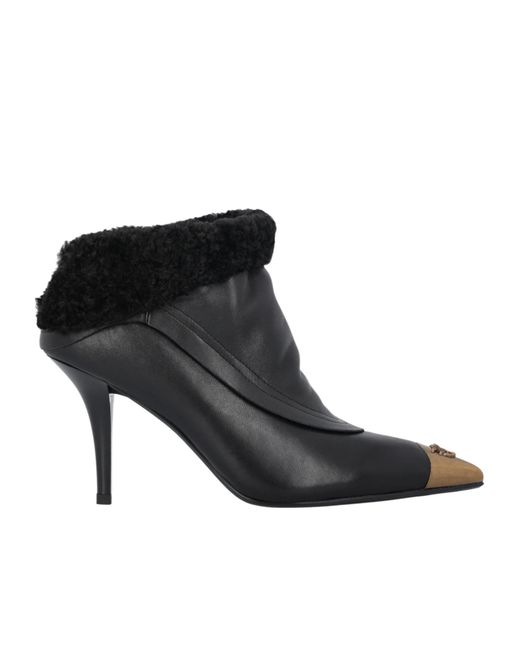 Pinko Black 90Mm Logo Boots