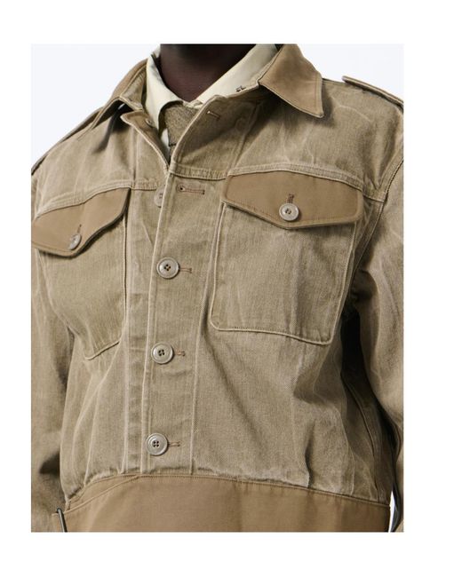 Our Legacy Green Epaulet Belted Jacket for men
