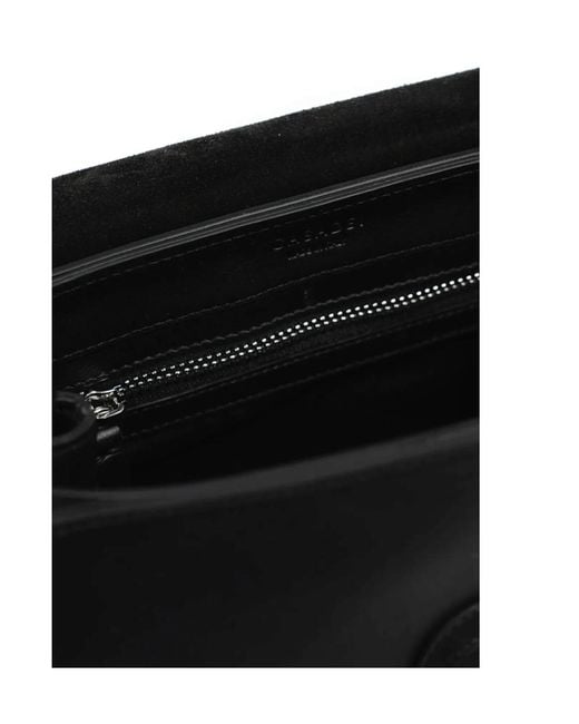 Casadei Black Logo Embossed Shoulder Bag