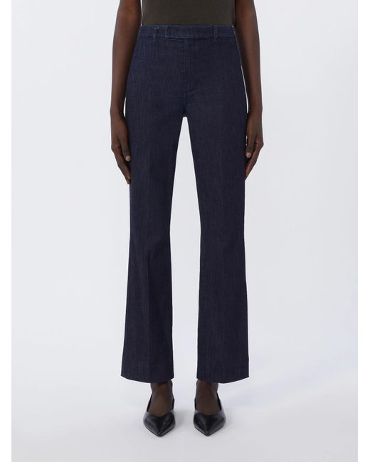 Max Mara Blue 'S Diana Cropped Flared Jeans