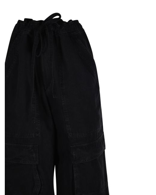 Isabel Marant Black Ivy Tapered Cargo Jeans