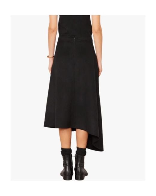 Officine Generale Black Zipper-Front Dress