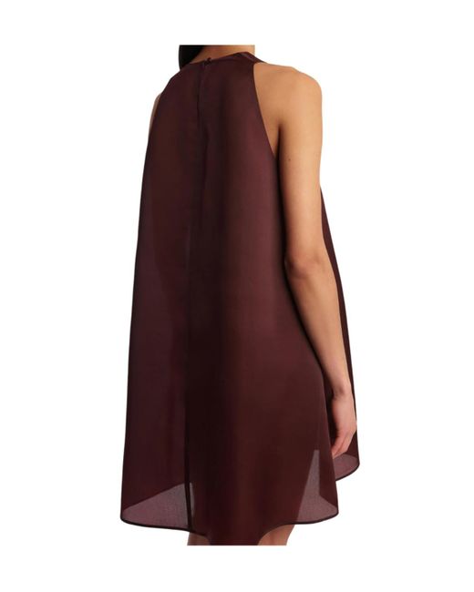 Khaite Purple Sleeveless Flared Dress