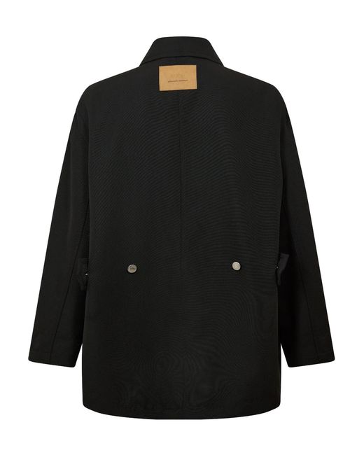 AMI Black Versatile Workwear Jacket for men