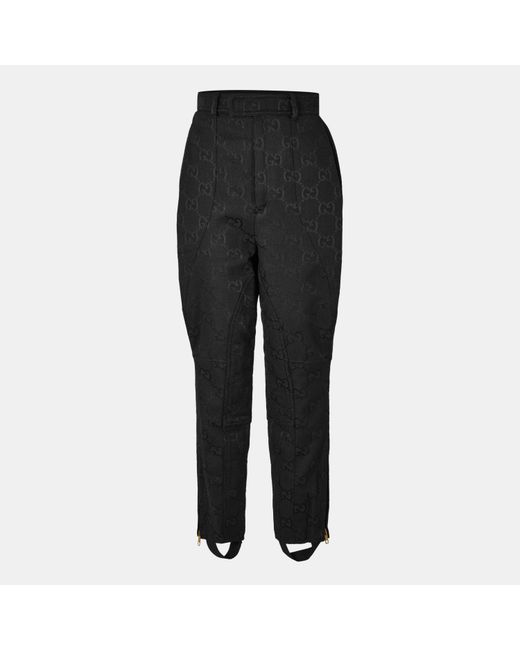 Gucci Black Versatile Straight-Leg Trousers