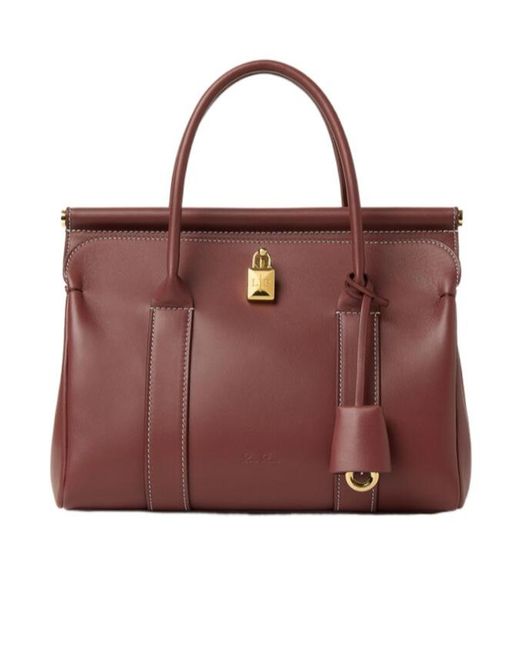 Loro Piana Red Loom L25 Shoulder Bag
