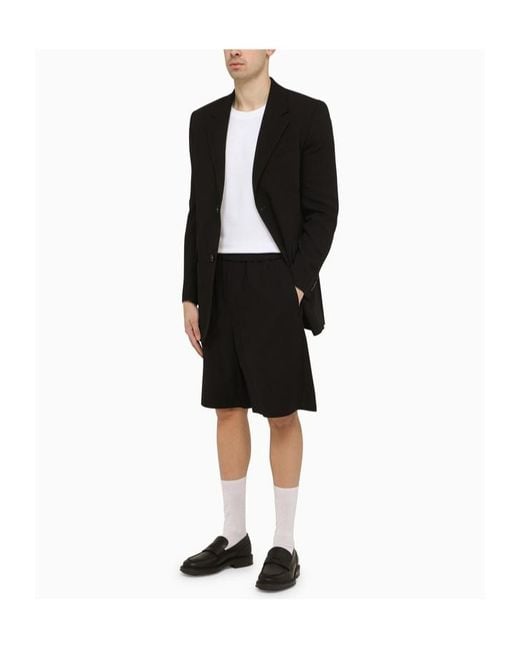 AMI Black Ami Single Breasted Oversized Jacket for men
