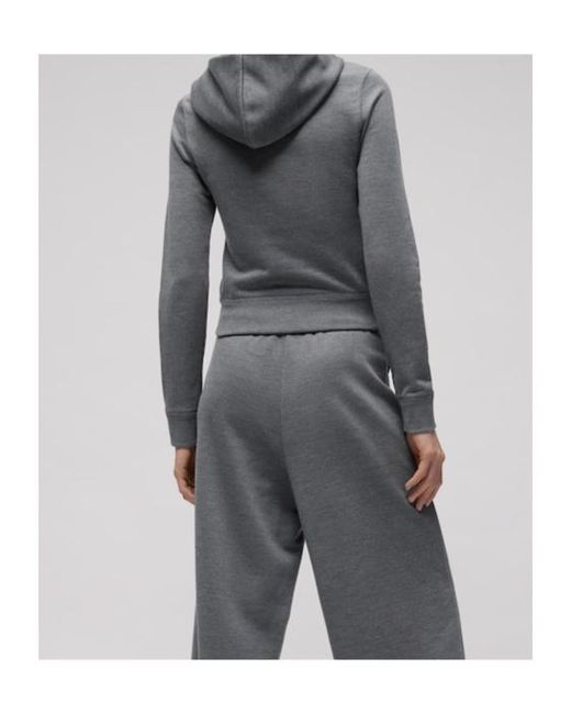 Gucci Gray Cotton Silk Jersey Sweatshirt With Zip