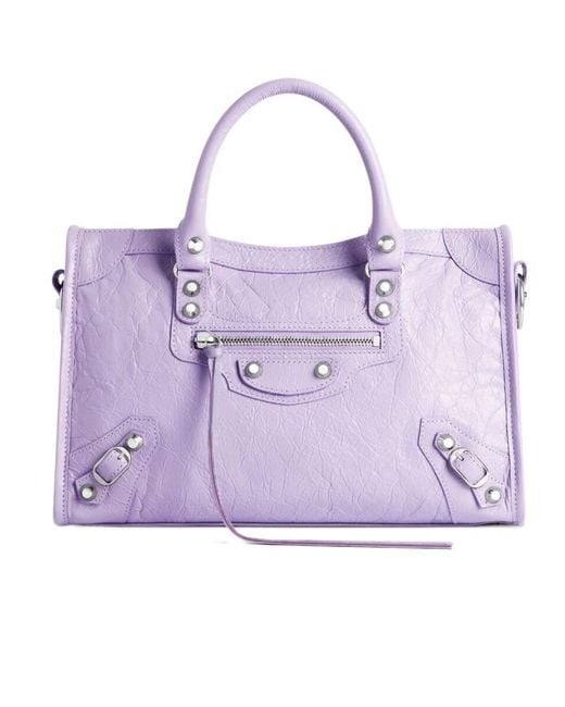Balenciaga Purple Le City Bag Small