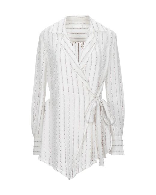 Chloé White Wrap Top