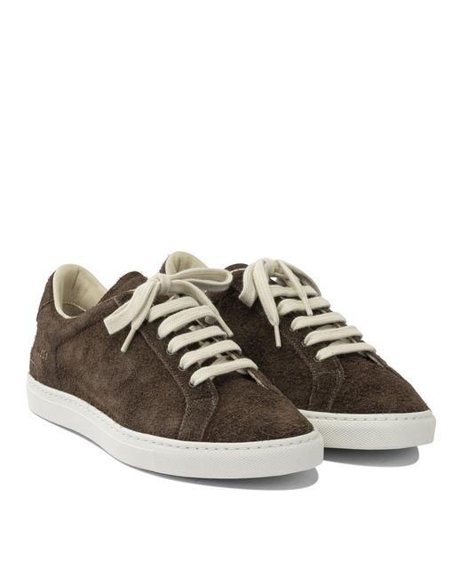 Common Projects Brown Achilles Suede Sneakers