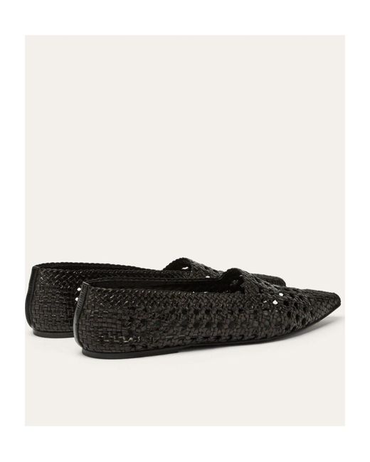 Loro Piana Black Ayame Flat Ballet Shoes