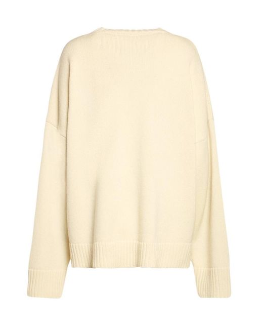 Philosophy Di Lorenzo Serafini Natural Graphic-Print Knitted Sweater