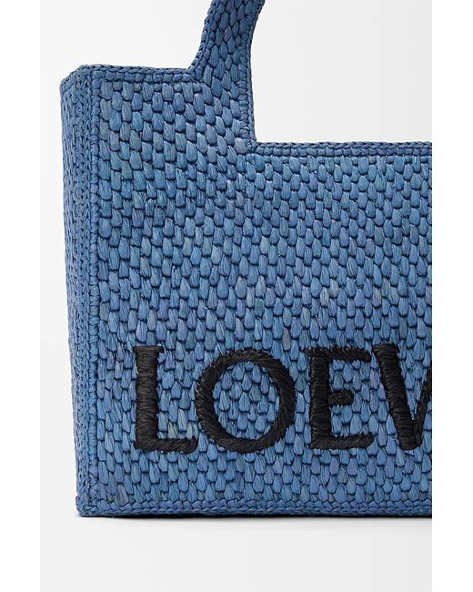 Loewe Blue Small Font Tote Hand Bag