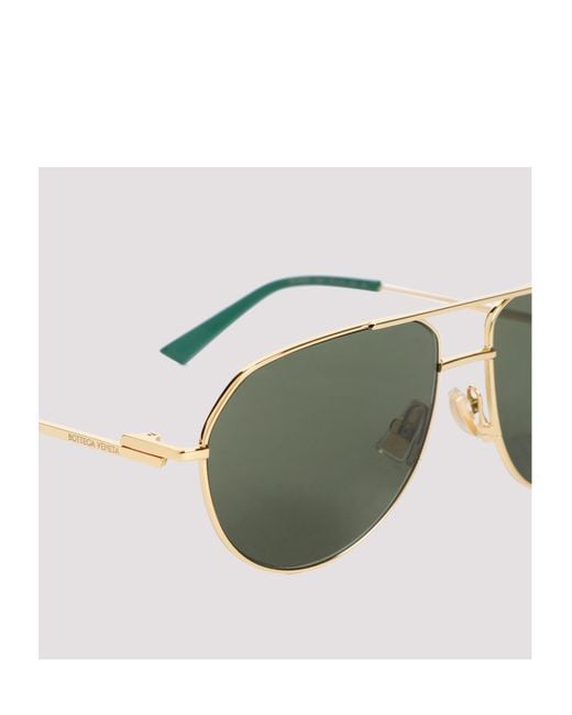 Bottega Veneta Green Eyewear Split Rectangular Sunglasses