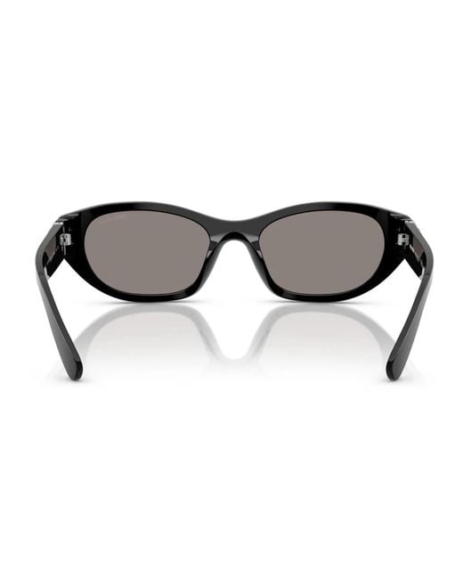 Miu Miu White Eyewear Oval Frame Sunglasses