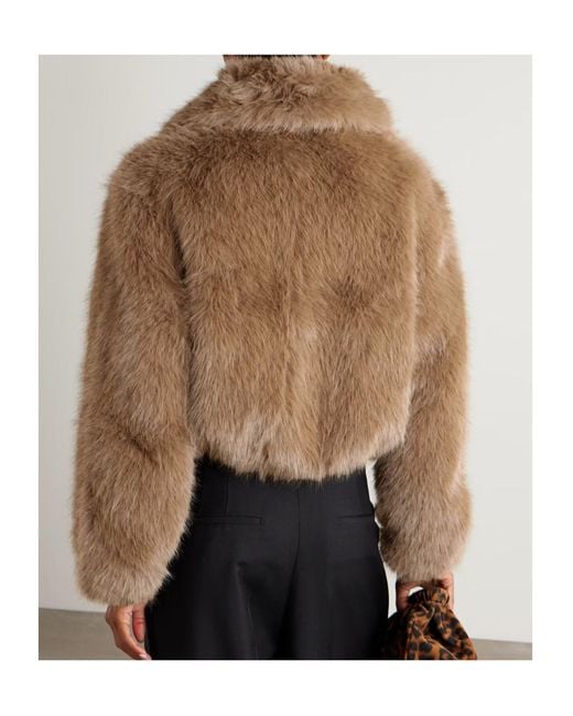 Frankie Shop Brown Hope Fur Jacket