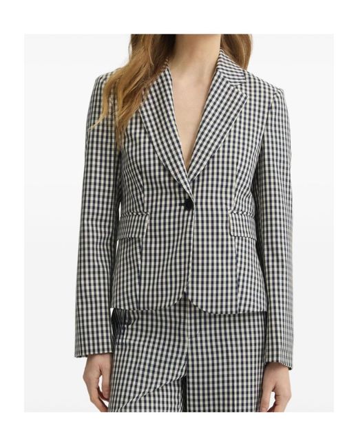 Liu Jo Blue Single Breasted Blazer