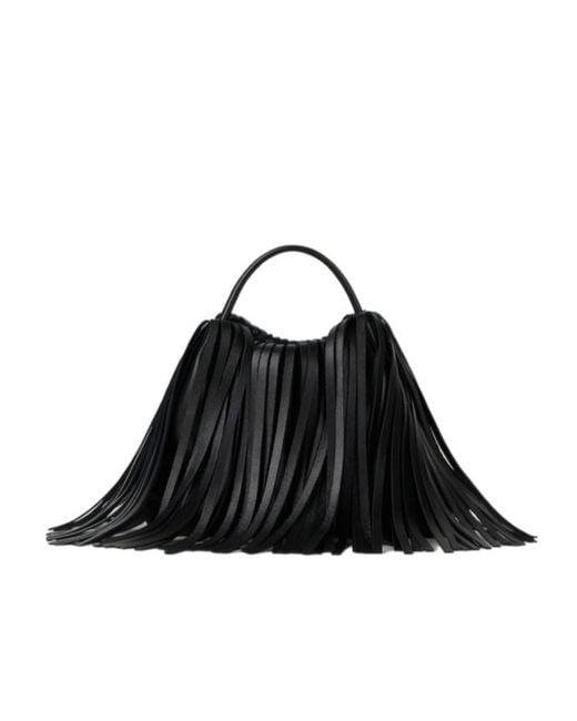 Givenchy Black Facet Fringed Tote Bag