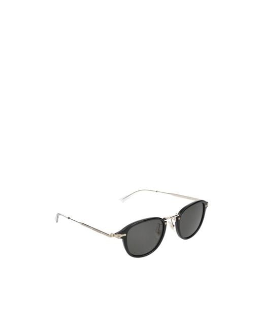 Montblanc White Eyewear Round Frame Sunglasses for men