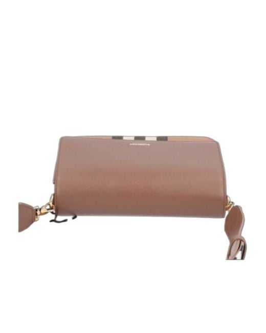 Burberry Brown Check Crossbody Bag