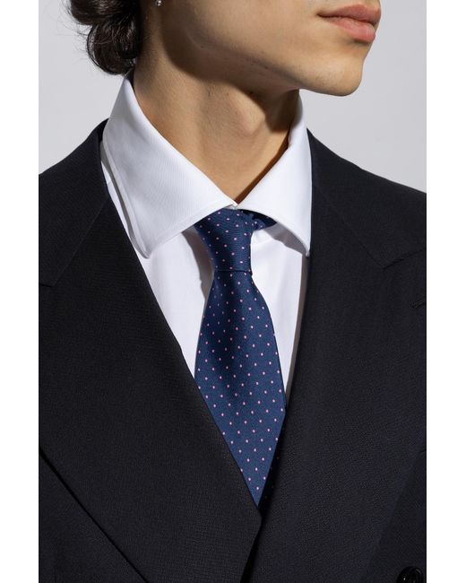 Ferragamo Blue Logo Tie for men