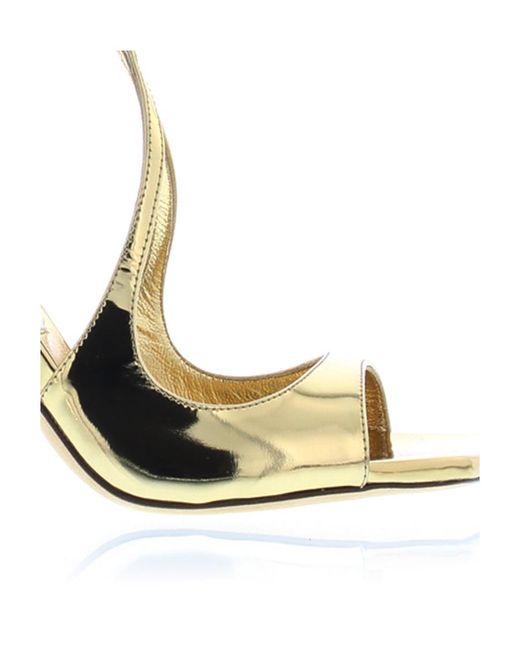 Jimmy Choo Metallic Azia 110 Ankle Buckled Sandals
