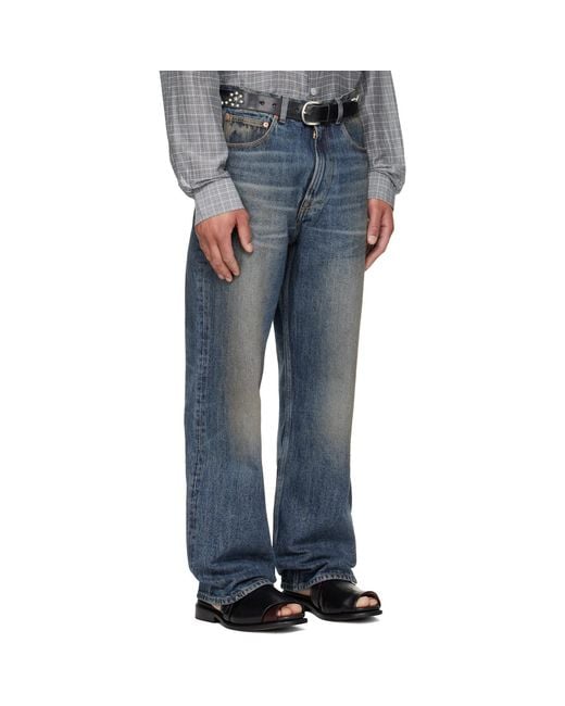 Our Legacy Gray Third Cut Straight Jeans for men