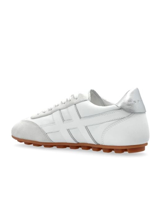 Hogan White Olympia Side H Patch Sneakers