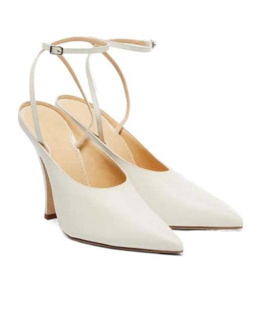 Magda Butrym White 115 Leather Pumps