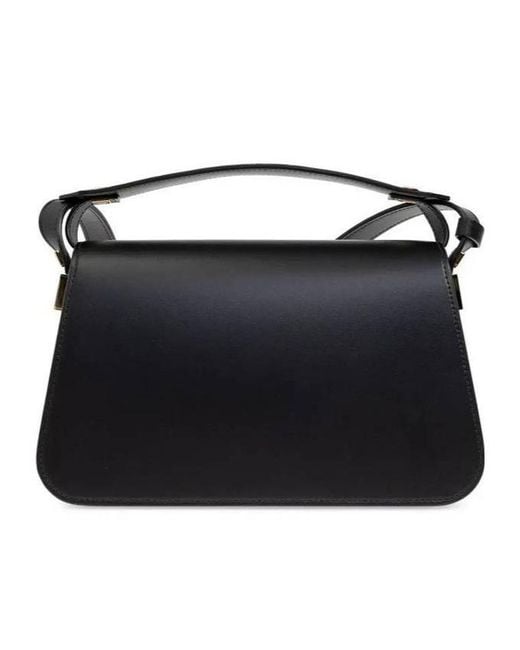 Lanvin Black Flap Shoulder Bag