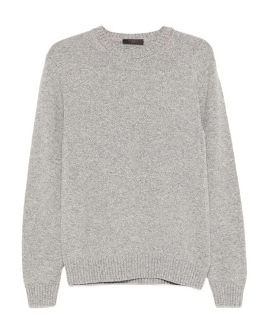 Zanone Gray Geelong Knitted Jumper for men