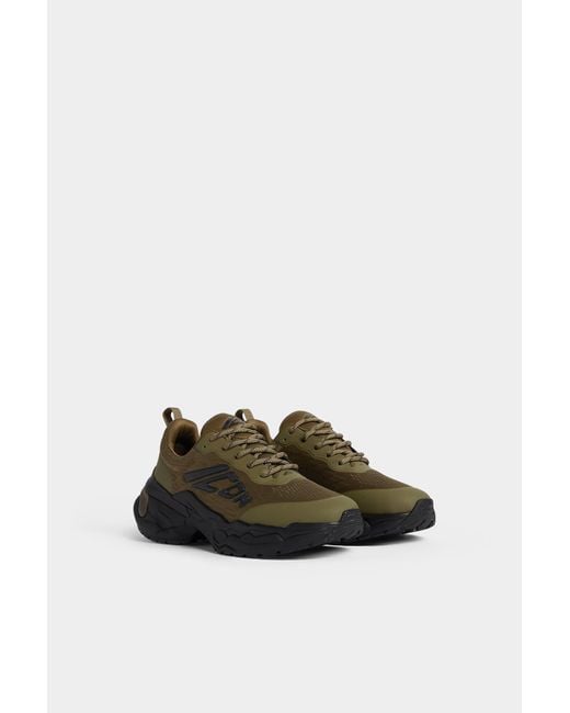 DSquared² Brown Mesh Sneakers for men
