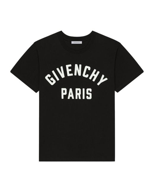 Givenchy Black Logo Printed Crewneck T-Shirt for men