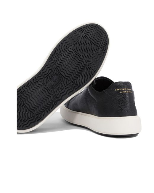 Officine Creative Blue Slouch Sneakers for men