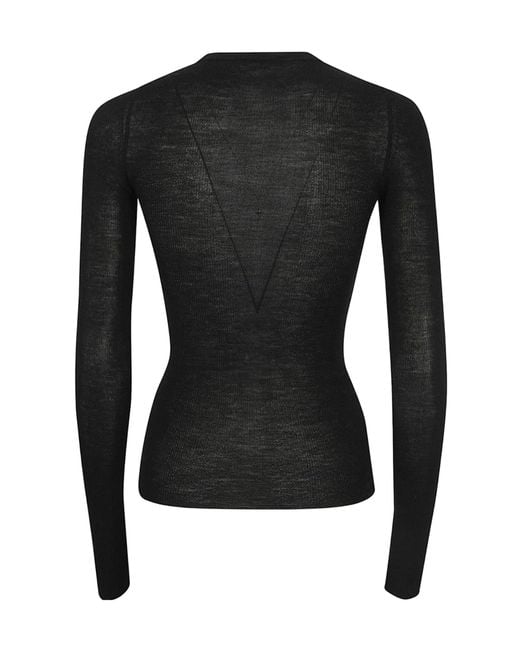 Haikure Black Joan Long-Sleeved Top