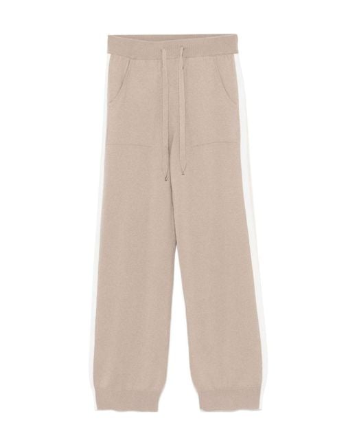 Lorena Antoniazzi White Straight-Leg Drawstring Sweatpants