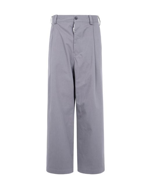 Sofie D'Hoore Gray Casual Trousers With Belt Loops