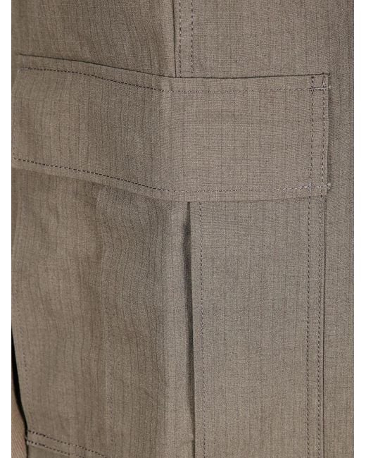 Sacai Brown Belt Loops Slacks for men