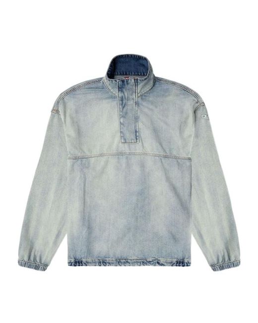 DIESEL Blue D-Flow Sweatshirt for men