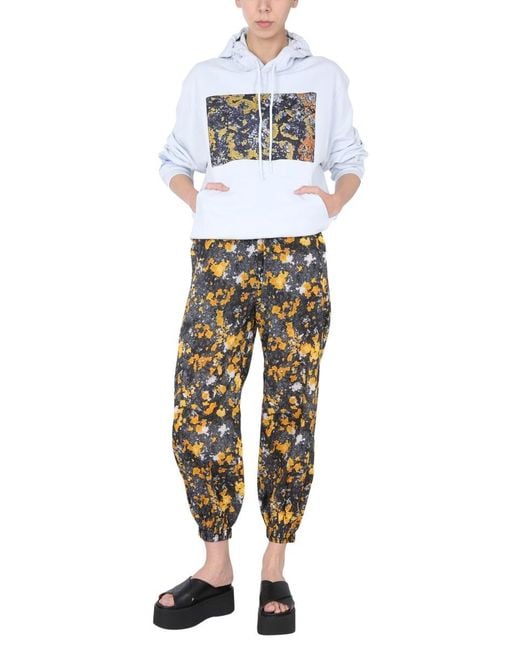 McQ Alexander McQueen White Graphic Printed Hoodie
