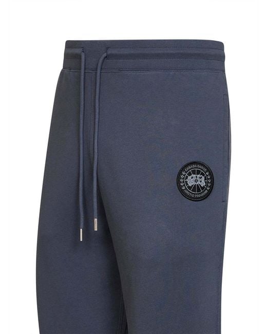 Canada Goose Blue Logo Patch Joggers for men