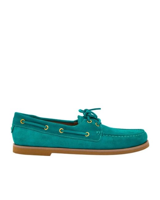 Gianvito Rossi Green Vande Suede Shoes