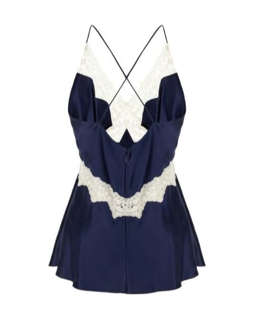 Alberta Ferretti Blue Thin Shoulder Straps