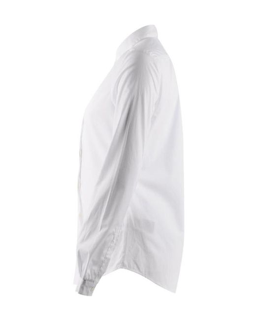 Burberry White Long-Sleeved Shirt