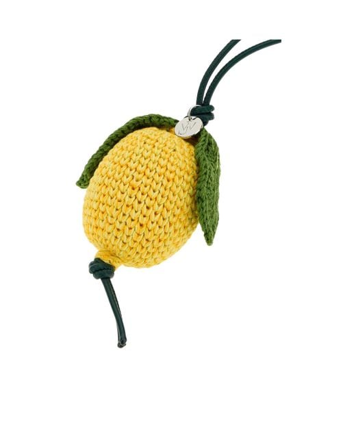 J.W. Anderson Metallic Jw Anderson Crochet Lemon Charm for men