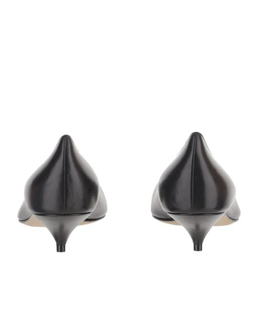 The Row Brown Liisa Kitten Heeled Pumps